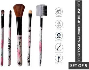 BLUSHIS Professional Makeup Brush Applicator Combo Set of 5 pc