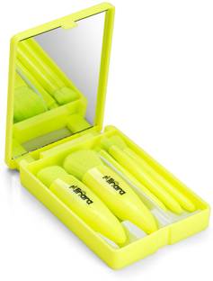 MINARA Makeup Brush Applicator Set of 5 with Mirror & Pouch