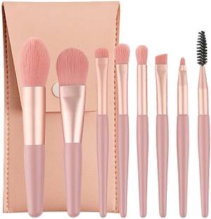 Florabliss Brushes with Bag 8PCS Professional Makeup Brush Set Cosmetic Brushes Kit