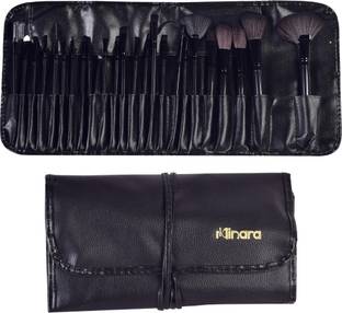 MINARA Professional Make Up Brushes Sets With Leather Storage Pouch