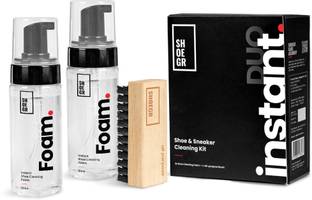 SHOEGR Duo Instant Sports & Sneaker Shoes Cleaning Kit (2x Foam Cleaner) Shoe Care Kit
