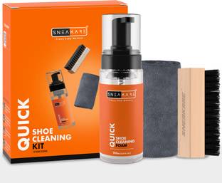 SNEAKARE Premium Quick Shoe Cleaning Kit with Towel For Sneakerheads Shoe Cleaner Foam Shoe Care Kit