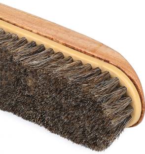 LOUIS STITCH Horse Hair Shoe Brush with Wooden Handle Brush