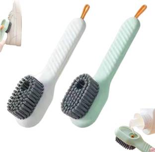 crownsmill Multi-Functional Shoes Brush|Soap Dispensing Cleaning Scrub Brush with Handle Brush