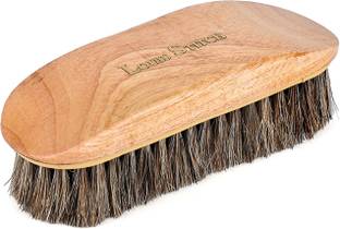 LOUIS STITCH Horsehair Shoe Brush with Wooden Handle Brush