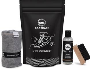 BootCare Shoe Cleaning Solution |Brush And MicroFiber Towel Cleaner