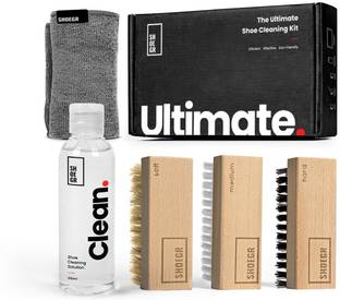 SHOEGR The Ultimate Kit for Cleaning Sneakers Works for Suede, Nubuck, Canvas, Knit, Multi-Material, Trainers & Sports Shoes Shoe Care Kit