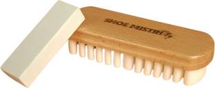 शो मिस्त्री Premium Suede Care Combo Of Suede Brush with Suede Eraser शू केयर किट