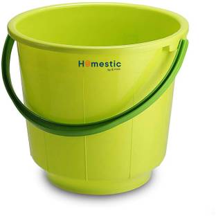 HOMESTIC Unbreakable Strong Plastic Bathroom Bucket 13 LTR 13 L Plastic Bucket