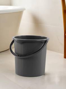KUBER INDUSTRIES 25 Ltr Plastic Bucket for Bathroom | Magnite 25 | Grey 18 L Plastic Bucket