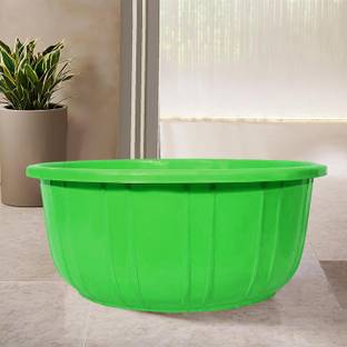 KUBER INDUSTRIES Tub for Bathroom (Green) 40 L Plastic Bucket