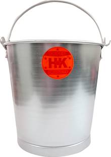 Super HK Hard Anodised Aluminium Bucket with Handle Made for Home and Restaurant 5 L Aluminium Bucket