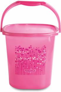 NAYASA Funk Square Ring 18 L Bucket | Sturdy and Durable | BPA Free 18 L Plastic Bucket