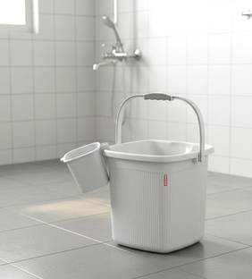 MODWARE Square Bucket Set 18 L Polypropylene Bucket