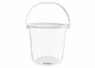 HOMESTIC Strong |Size 30 x 30 x 28 CM|Capicity (Transparent) 16 L Plastic Bucket