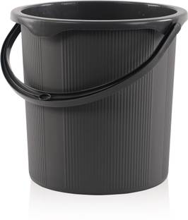 KUBER INDUSTRIES 25 Ltr Plastic Bucket for Bathroom | Magnite 25 | Grey 18 L Plastic Bucket