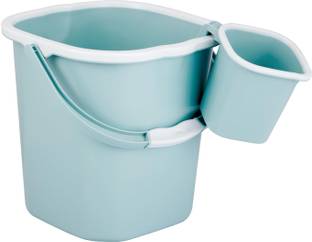 AK HUB New Plastic Round Double Moulded Unbreakable Bathroom Bucket Set & Mug (1.5L) 25 L Plastic Bucket