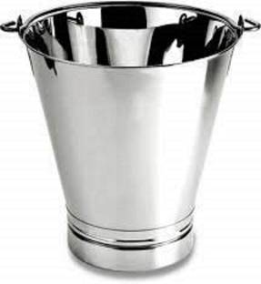 MASSEY Stainless Steel Bucket Multipurpose | Non-Joint | Leak Proof | 100% Pure. 5 L Steel Bucket