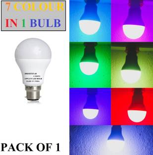 Brightstar 10 W Color Changing Round B22 LED Bulb