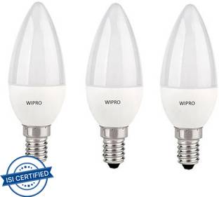 Wipro 3 W Basic Candle E14 LED Bulb