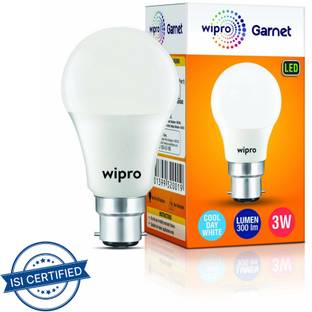 Wipro 3 W Basic Standard B22 LED Bulb