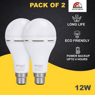 HENONIX 12 W Inverter Round B22 Inverter Bulb