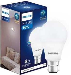 PHILIPS 16 W Basic Round B22 LED Bulb