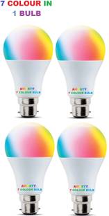 AMYSTY 9 W Basic Round B22 LED Bulb