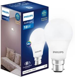 PHILIPS 18 W Basic Round B22 LED Bulb