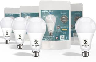 auto-on 20 W Motion Sensor Round B22 LED Bulb