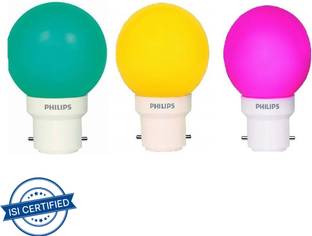 PHILIPS 0.5 W Basic Round B22 LED Bulb