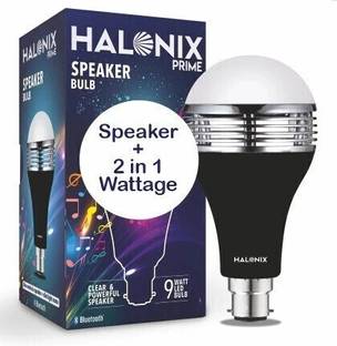 HALONIX 9 W Bluetooth Round B22 LED Bulb