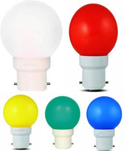 Nelson 0.5 W Color Changing Round B22 LED Bulb