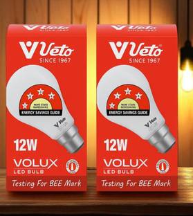 Veto 12 W Basic Round B22 LED Bulb