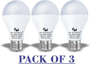 AP Source 9 W Basic Round E27 LED Bulb