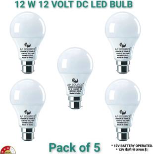 AP Source 12 W Basic Round B22 LED Bulb