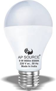 AP Source 9 W Basic Round E27 LED Bulb