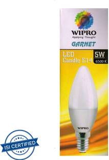 Wipro 5 W Basic Candle E14 LED Bulb