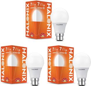 HALONIX 7 W Basic Round B22 LED Bulb