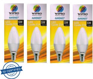 Wipro 5 W Basic Candle E14 LED Bulb