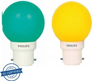 PHILIPS 0.5 W Basic Round B22 LED Bulb