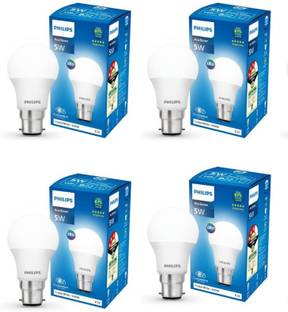 PHILIPS 5 W Basic Round B22 LED Bulb