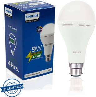 PHILIPS 9 W Inverter Round B22 Inverter Bulb