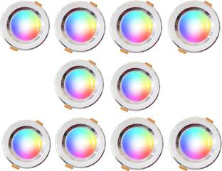 M.V.L 9 W Color Changing Round Plug & Play LED Bulb