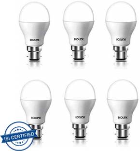 EcoLink 9 W Basic Round B22 LED Bulb