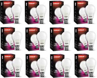 EVEREADY 7 W Basic Round B22 LED Bulb