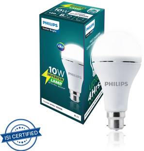 PHILIPS 10 W Inverter Round B22 Inverter Bulb