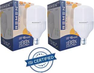 REMEN 50 W Basic Standard B22 LED Bulb