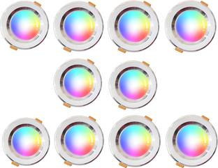 M.V.L 9 W Color Changing Round Plug & Play LED Bulb