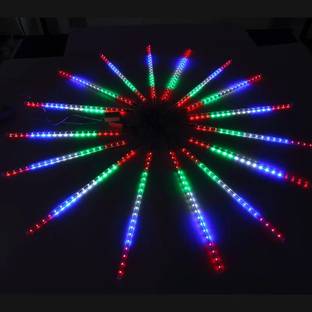 QAWACHH Meteor Shower Rain LED String Lights Hanging 10 Tubes 540 LED ( MULTICOLOR) Ceiling Light Ceiling Lamp